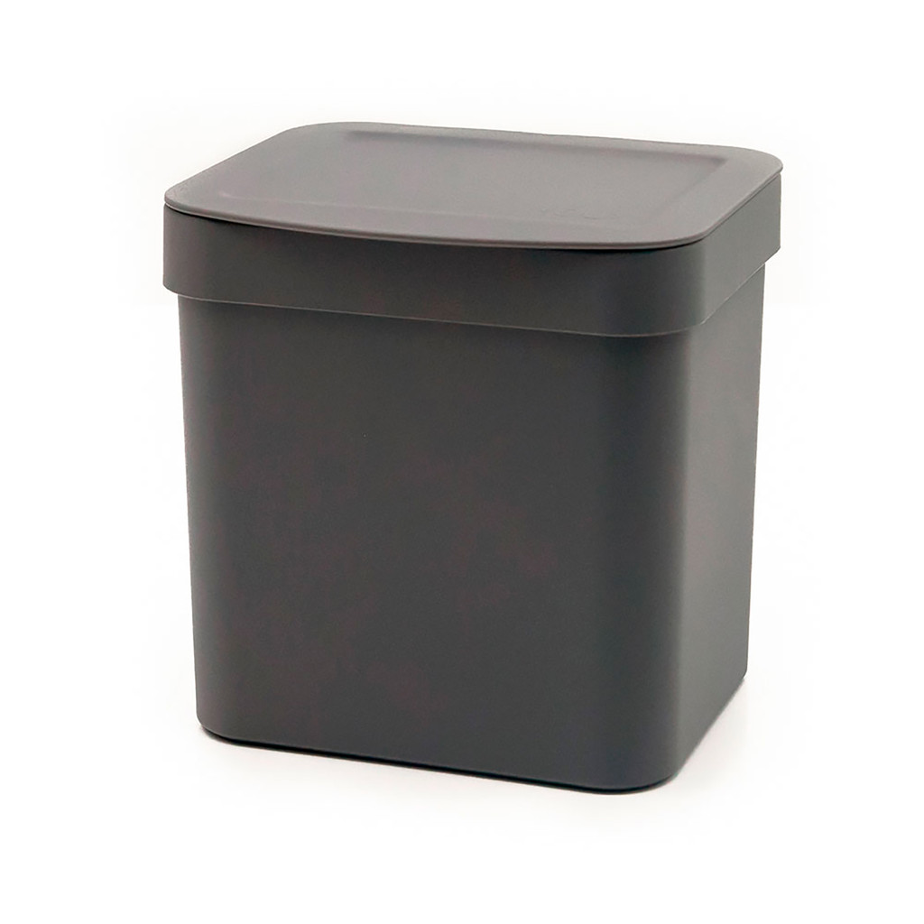 Lixeira de Pia Cozinha Trium 2,5L Chumbo Esconde Saco - Ou em Oferta na Shopee