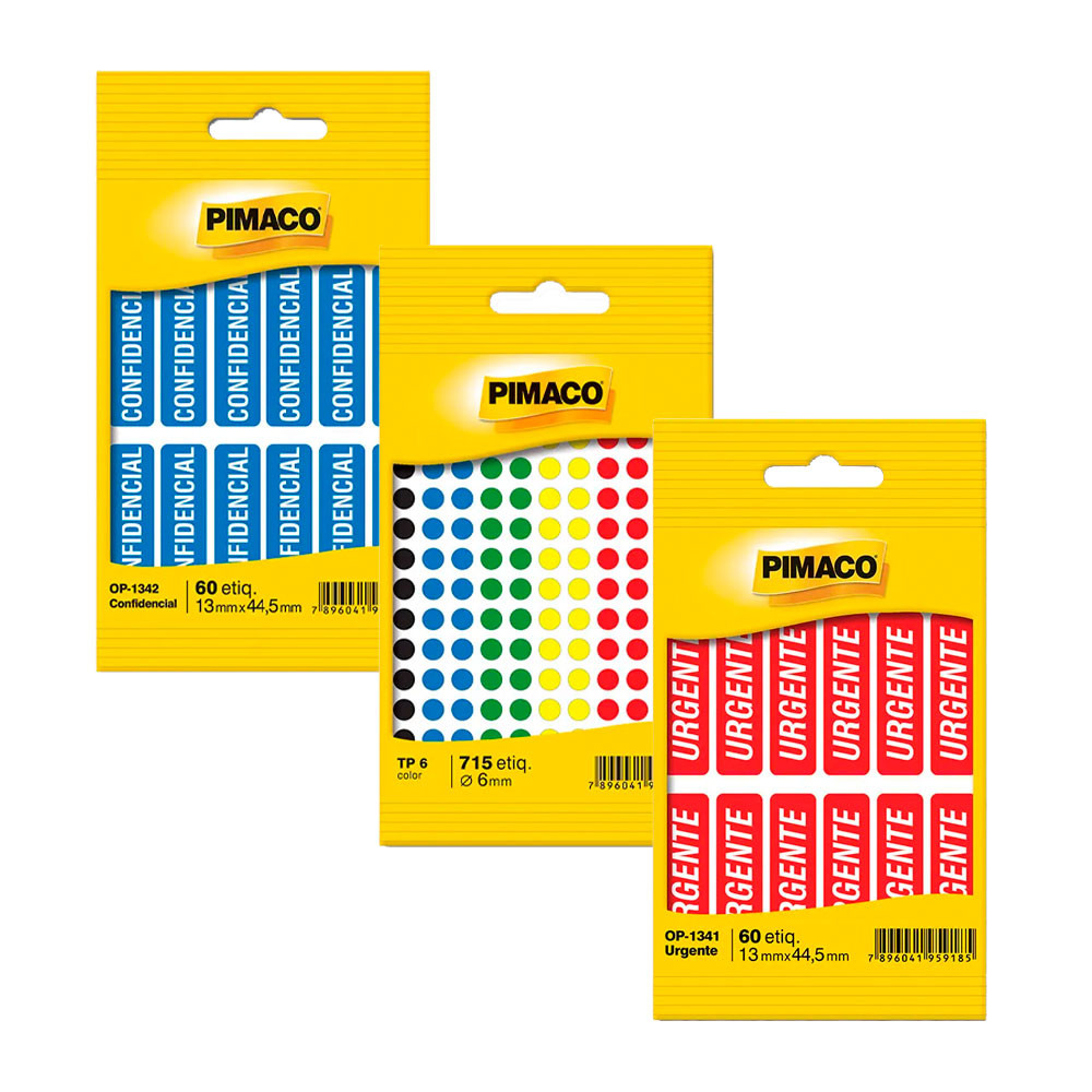 Kit Etiquetas sinalização Pimaco em Oferta na Shopee