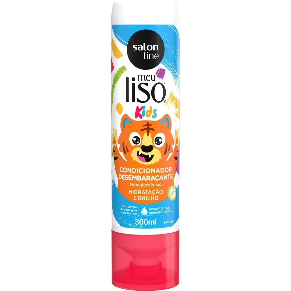 Condicionador Salon Line Meu Liso Kids Desembaraçante Hidratação E Brilho 300ml - Mom & Baby