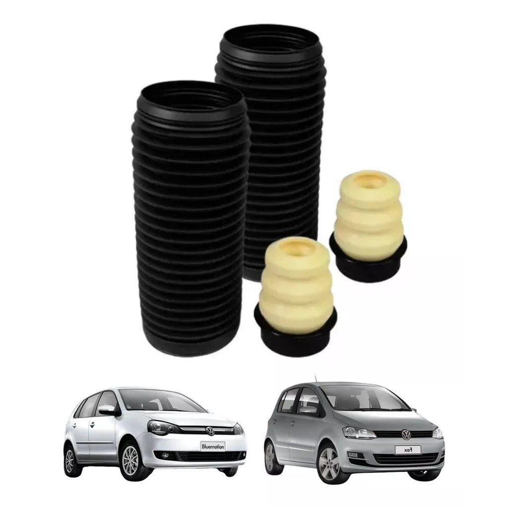 Kit Batente e Coifa Amortecedor Dianteiro Fox 2003 a 2021 Polo 2002 a 2014 Crossfox Spacefox
