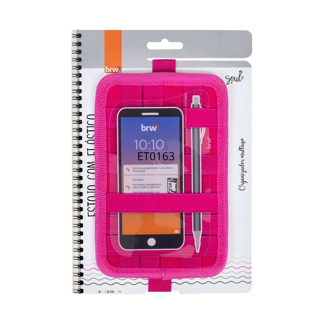 Estojo Nylon Mult Elastico Rosa brw