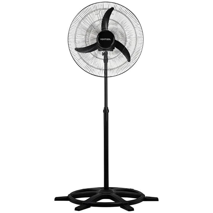 Ventilador de Coluna 60cm Preto Grade Metálica Monofásico Ventisol 536 (Bivolt) em Oferta na Shopee