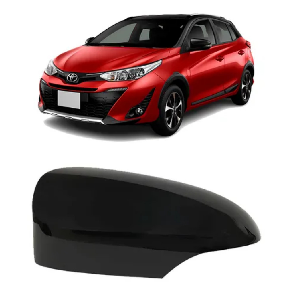Capa Retrovisor Yaris 2018 a 2023 C/Pisca Black Piano LE