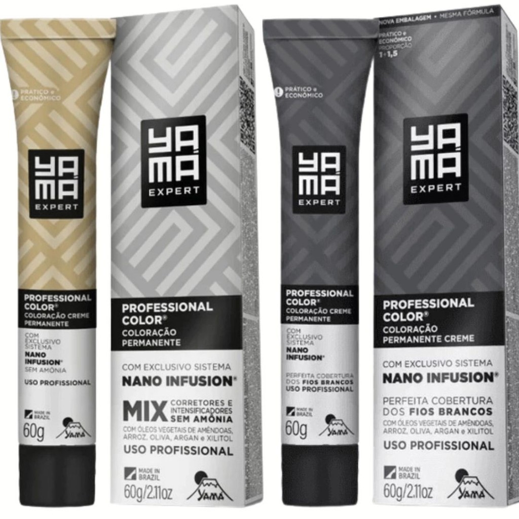 Coloração Yama Profissional  Color Nano Infusion 60g - Escolha a Sua em Oferta na Shopee