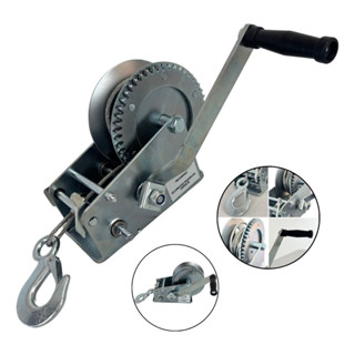 Guincho Manual P/ Carretinha 2000lbs C/ Fita E Tração 1350kg em Oferta na Shopee