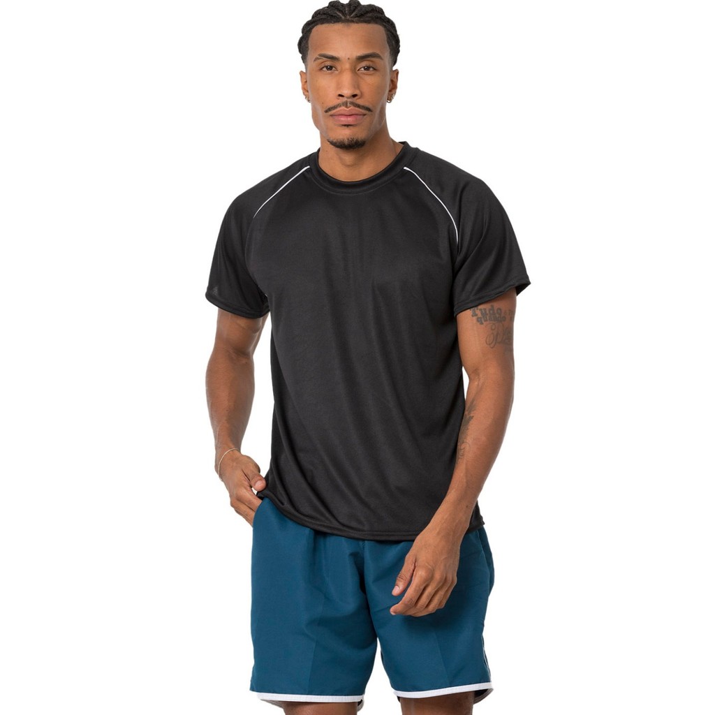 Camiseta masculina dryfit Lisa para esporte lazer dia a dia leve e confortavel academia corrida