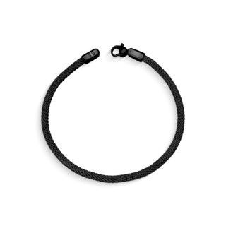 Pulseira Malha Italiana de Aço Inoxidável Preto em Oferta na Shopee