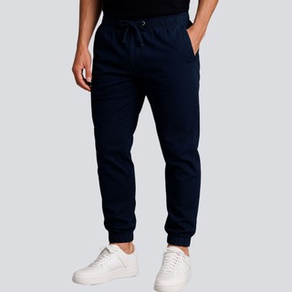 Calça Jogger Sarja Premium Masculina Peletizada Com Elastico na cintura e Barra