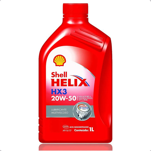 Óleo Para Motor Shell Helix Hx3 20w50 Mineral Api Sl 1 Litro