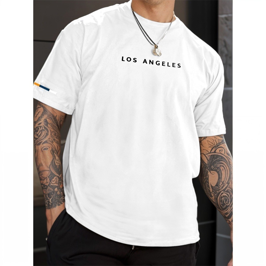 Camiseta Masculina Los Angeles Urban Street Camisa 100% Algodão