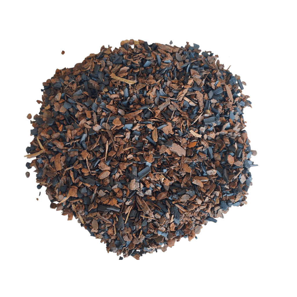 05 Litros Casca de Pinus Triturada com Carvão Triturado