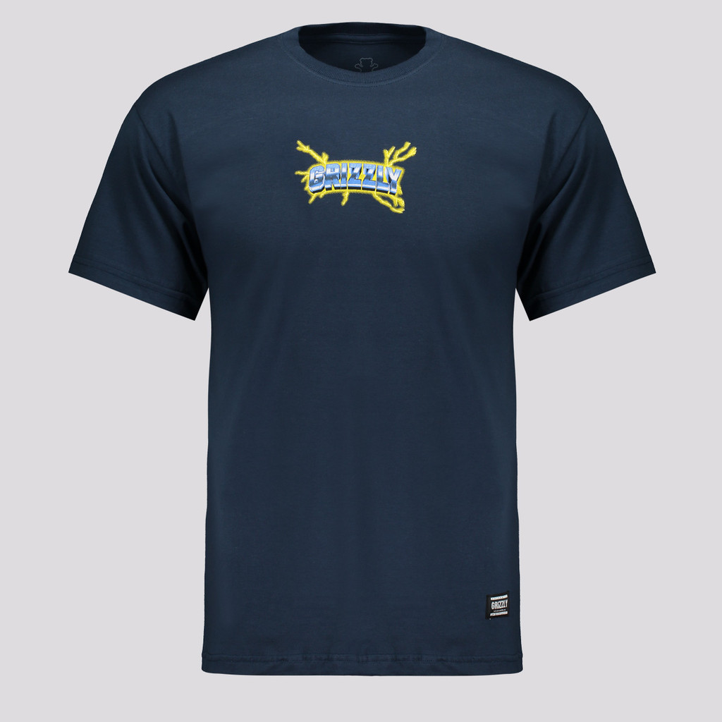 Camiseta Grizzly Triple Double Marinho
