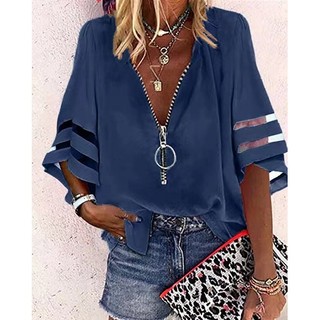 Camisas E Blusas Femininas Elegantes 2025 Verão Moda Blusa Solta Camisa Casual Roupas