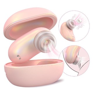 Vibrador Formato Fone de Ouvido Sugador de Clitóris Pulsação com Case Recarregável - Mini Pod - S-hande em Oferta na Shopee