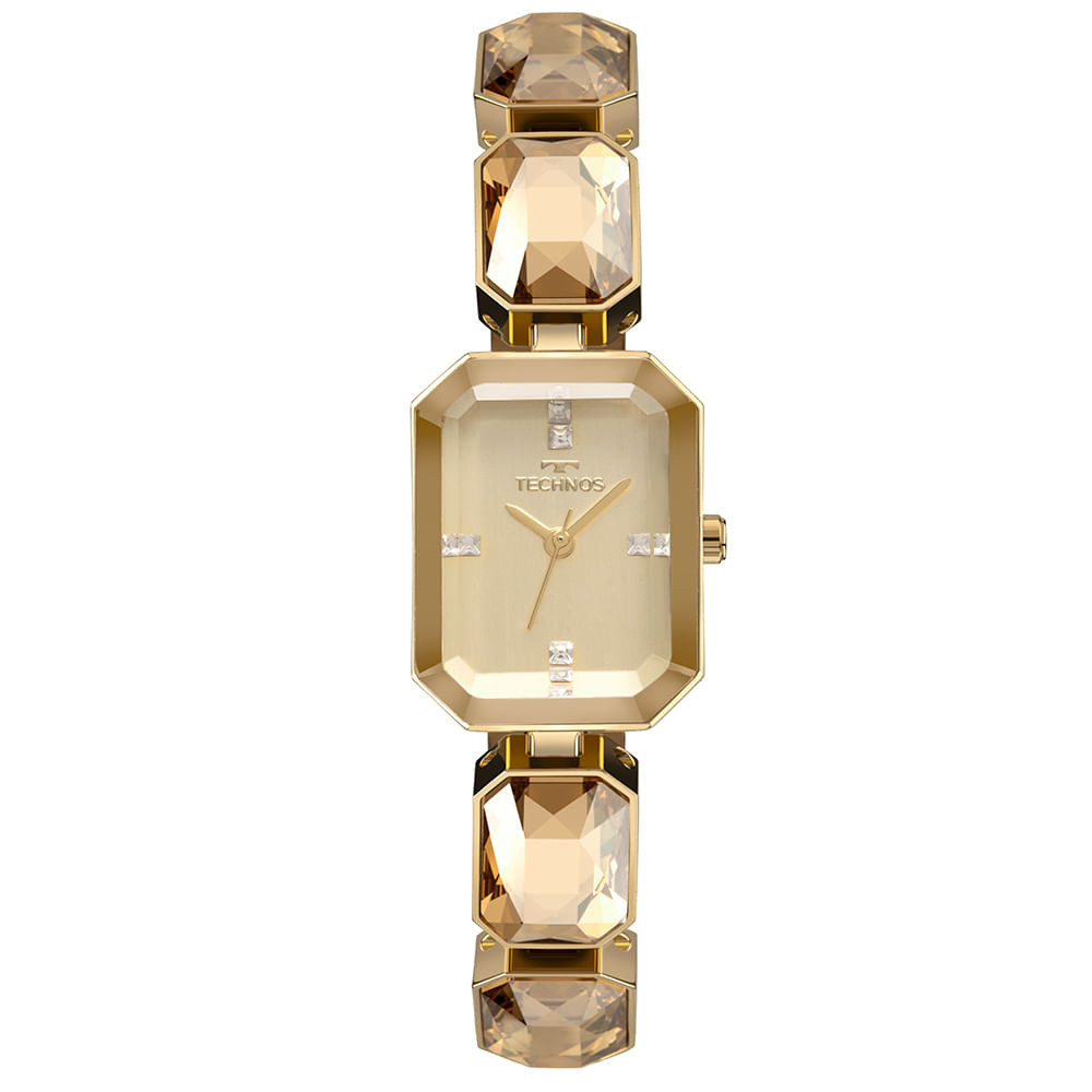 Relógio Technos Feminino Crystal Dourado - 2036MTT/1D em Oferta na Shopee
