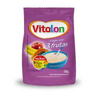 Mingau de 3 Frutas Vitalon - Sachê 180g em Oferta na Shopee