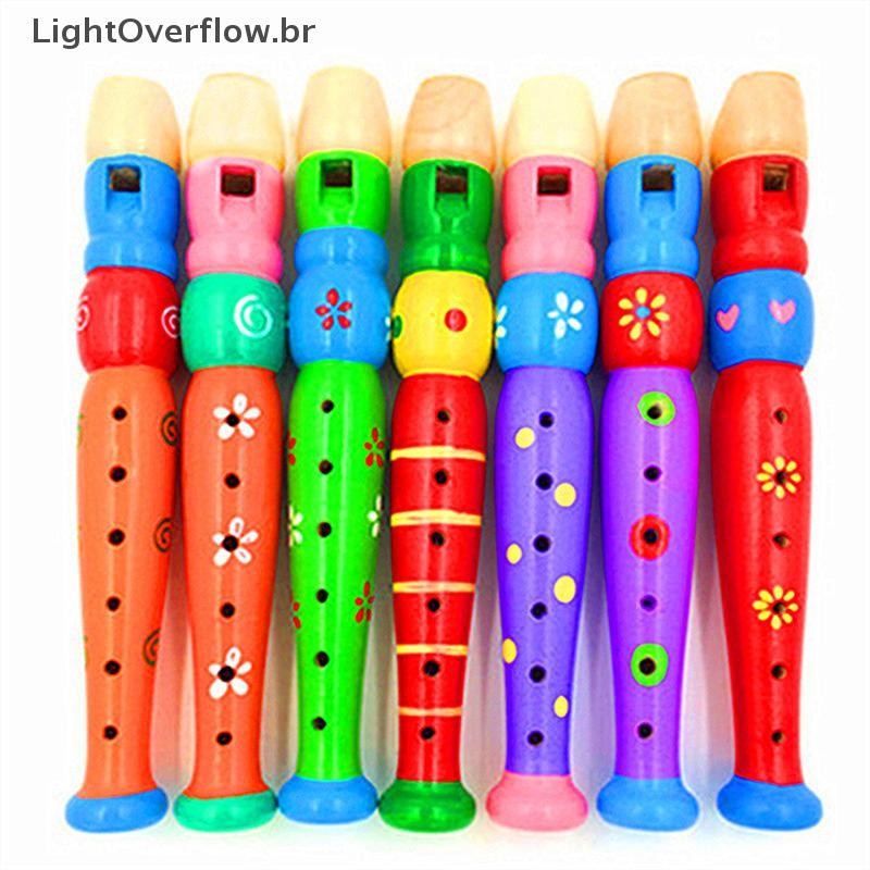 [LightOverflow] Instrumento Musical De Sopro Infantil Com Som De Flauta Curta Para Aprendizagem De Bebês Educacional [BR em Oferta na Shopee