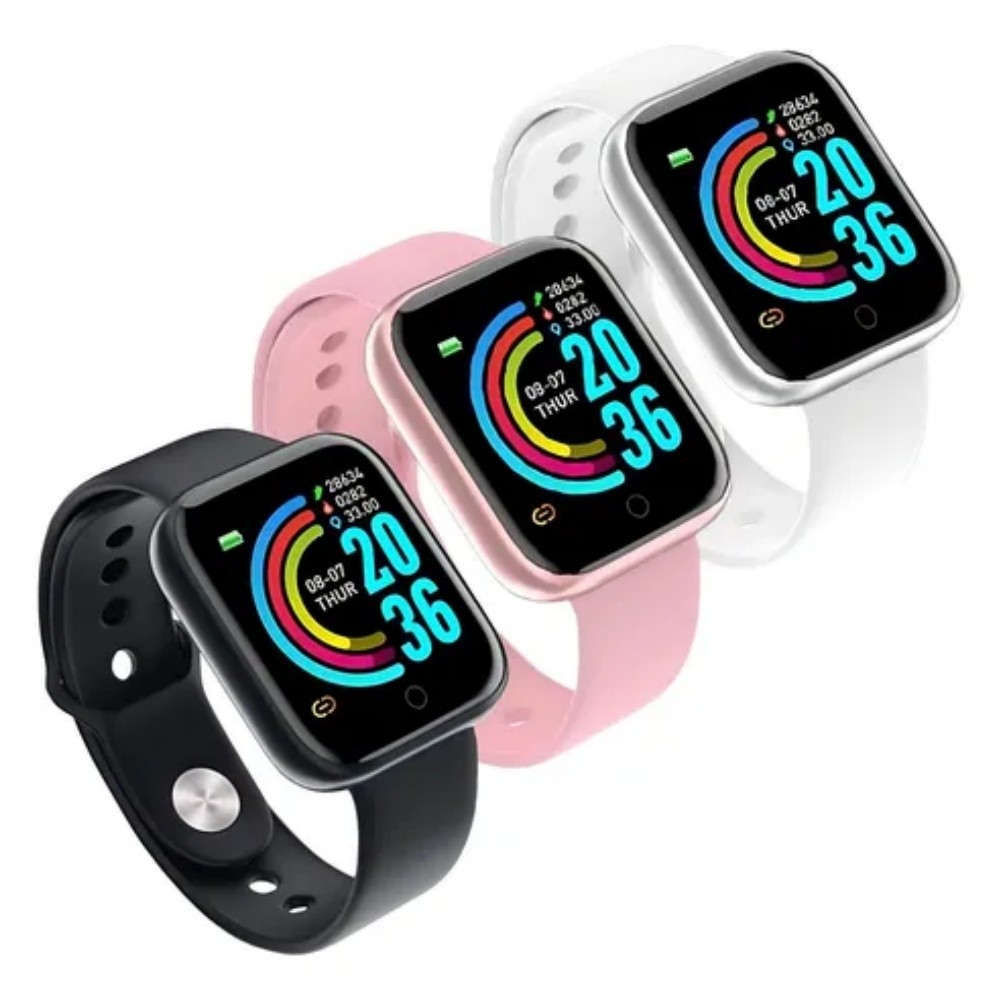 Smartwatch D20 Y68 Plus – Compatível Android e iOS