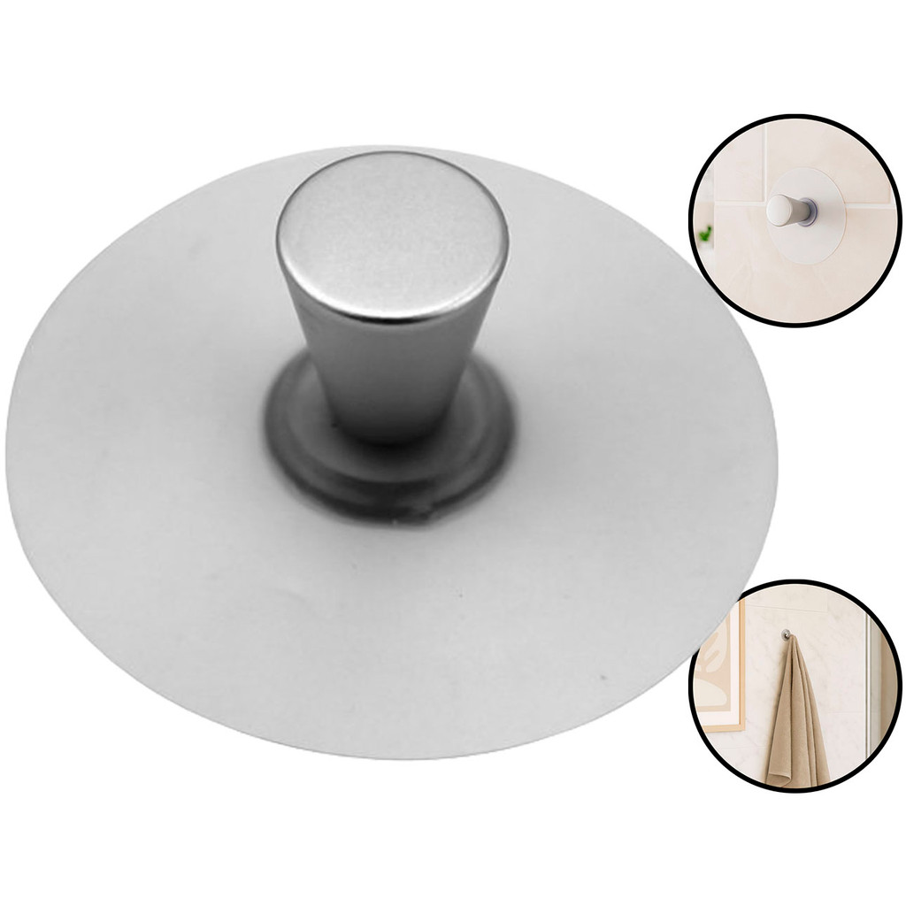 Suporte De Parede Adesivo Porta Toalhas Bolsas Acessórios Gancho Mágico Em Alumínio Clink	 em Oferta na Shopee