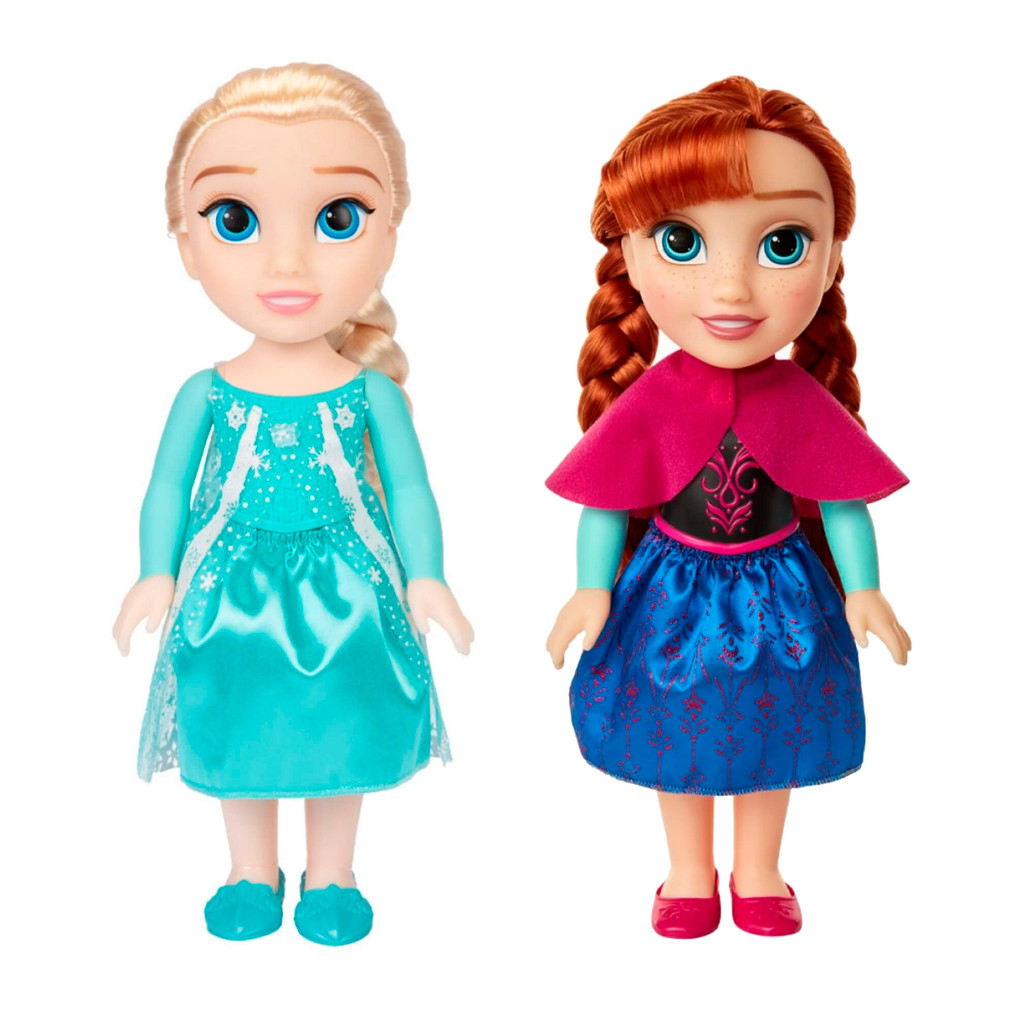 Kit Boneca Infantil Disney Frozen Elsa + Anna 38cm Multikids em Oferta na Shopee