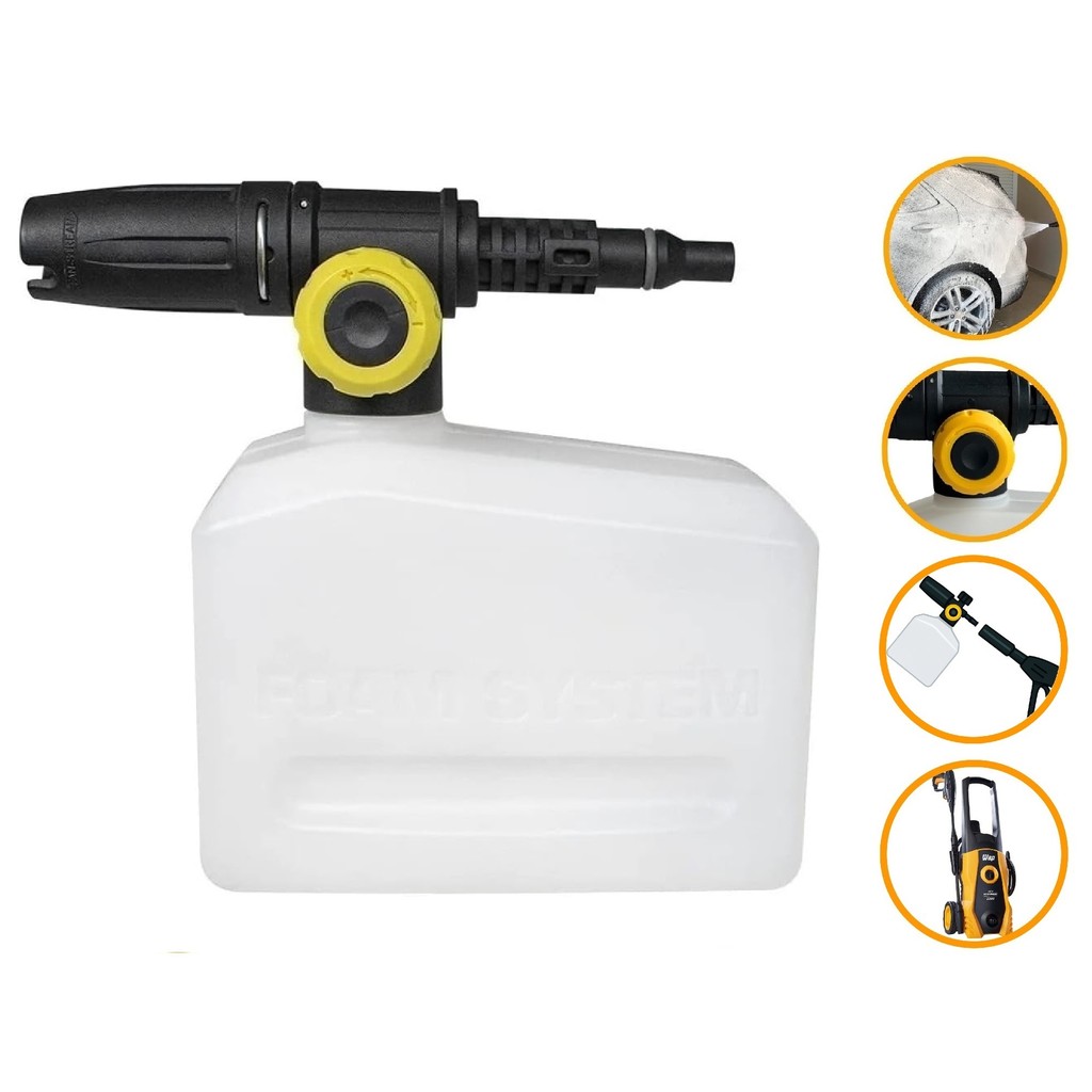 Canhão Espuma Snow Foam Difusor Aplicador Detergente Espuma Wap New Eco Wash 2200 Lavadora Pressão