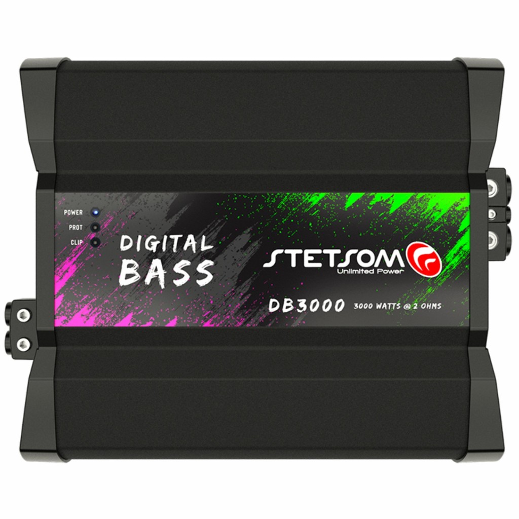 Módulo Amplificador Stetsom Digital Bass DB3000 1 Canal 3000 Watts RMS - 2 Ohms em Oferta na Shopee