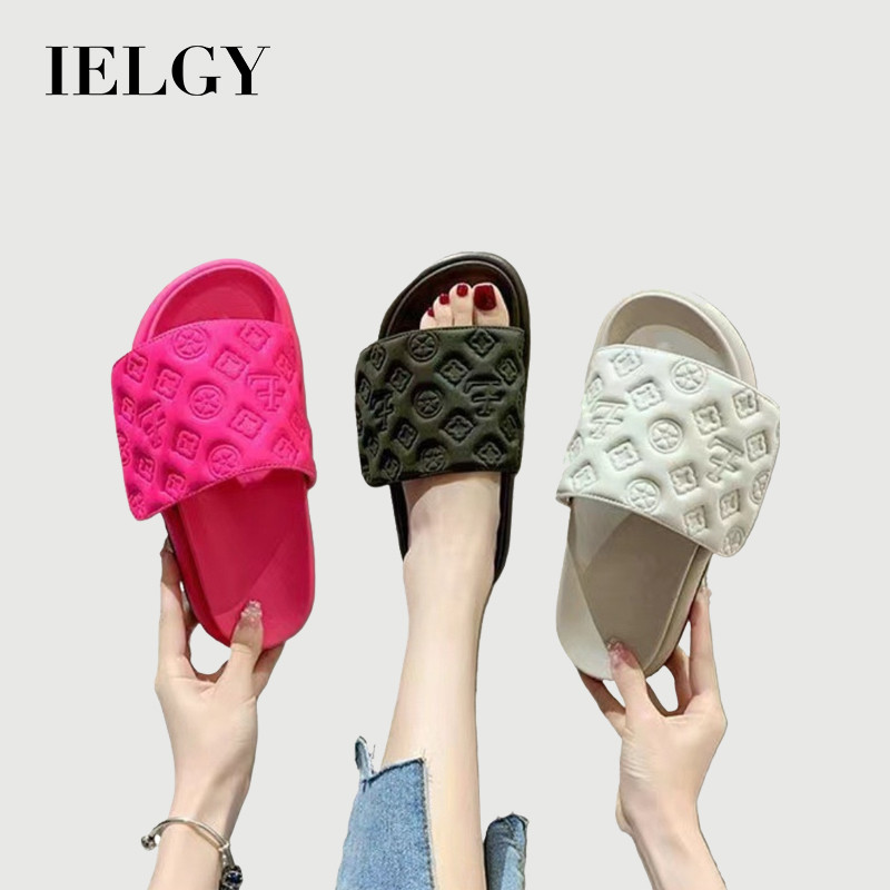 IELGY 2025 Chinelos Plataforma Verão Velcro Pinho