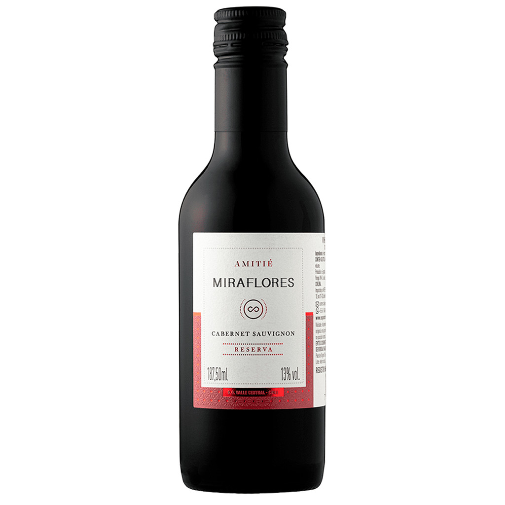 MINI VINHO AMITIÉ MIRAFLORES CABERNET SAUVIGNON TINTO 187ML