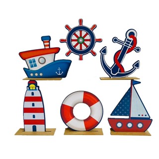 Display de Mesa Kit 6 Peças Para Festa Âncora e Timão MDF em Oferta na Shopee