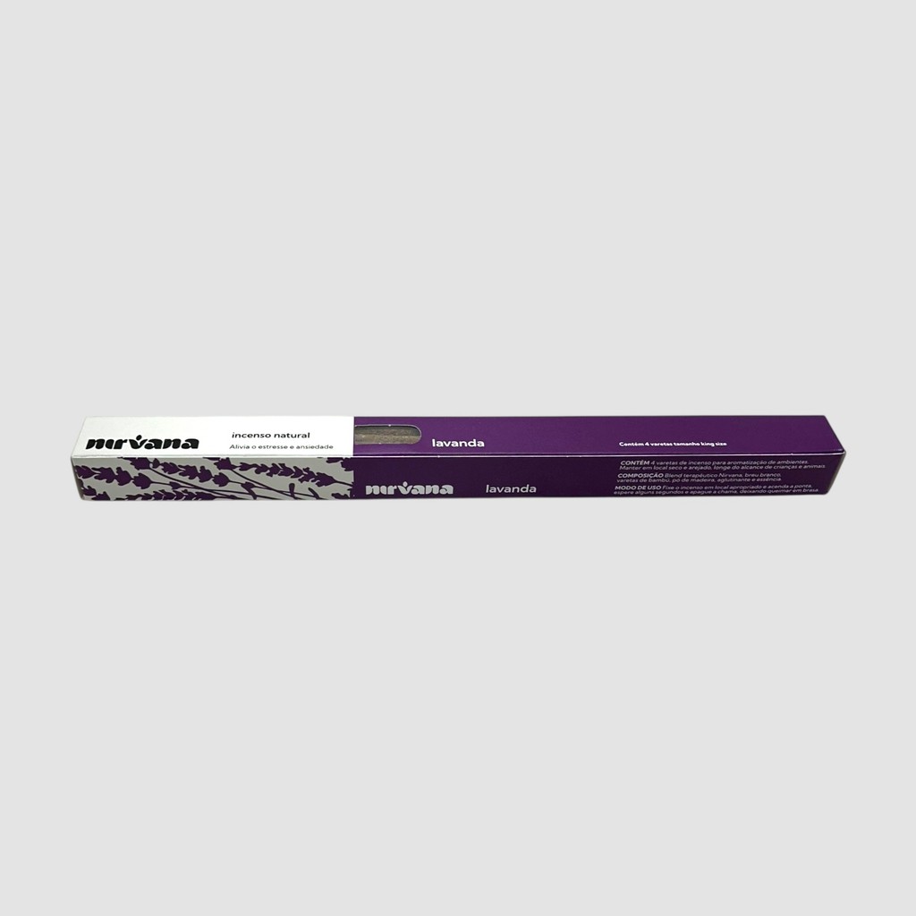 Incenso Nirvana Natural Slim Lavanda — imagem 2 de 2
