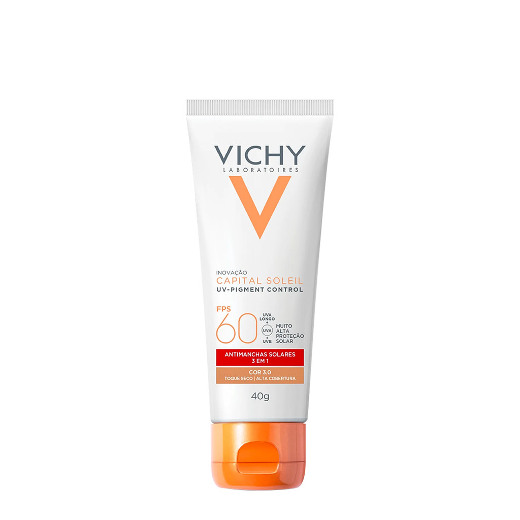 Vichy Capital Soleil FPS60 Cor 3.0 - Protetor Solar com Cor 40g em Oferta na Shopee