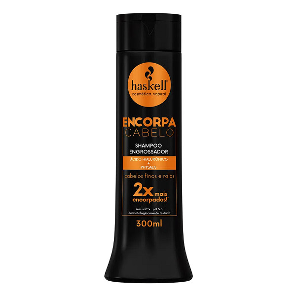 Haskell Encorpa Cabelo Shampoo Engrossador 300ml em Oferta na Shopee