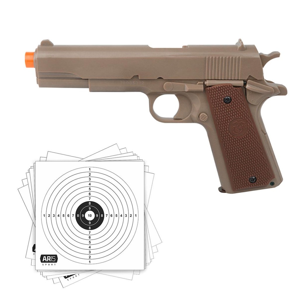Pistola de Pressao 1911 6mm KWC 186fps Mola Spring - Sports & Outdoors
