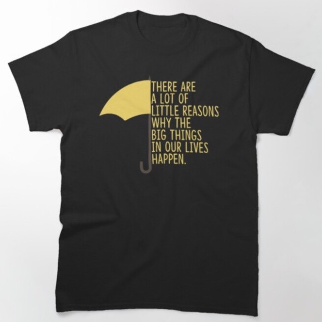 Camiseta Unissex How I Meet Your Mother HIMYM Yellow Umbrella Guarda Chuva Amarelo 02