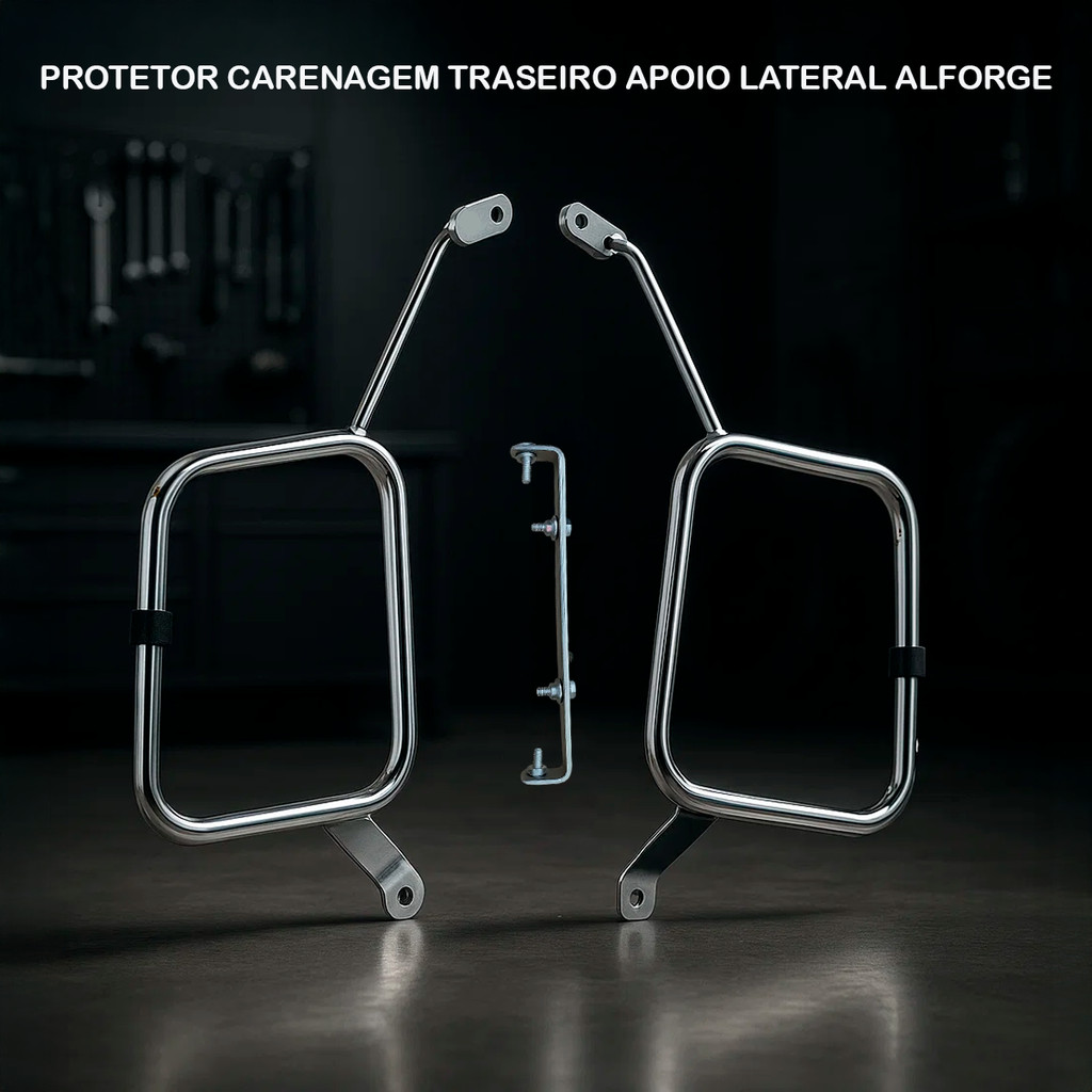 Protetor Carenagem Suporte Alforge Lateral Compatível CG 125 / TITAN 150 / TITAN 160 / START 150