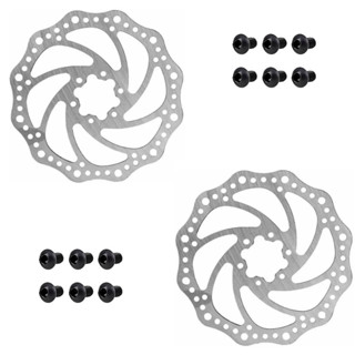Par Disco Rotor De 160mm Para Freio A Disco GTS Com 6 Parafusos Para Bicicleta Aro 26 - 29 em Oferta na Shopee