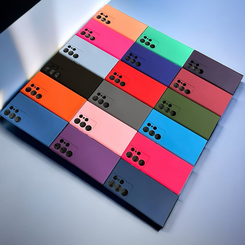 Capa Capinha  Para Celular Samsung S24 ULTRA S24 Plus S24 - Com Interior Aveludado de Silicone em Oferta na Shopee