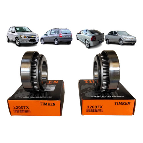 Kit 2 Rolamento Lateral Satelite Onix Corsa Celta Astra Spin