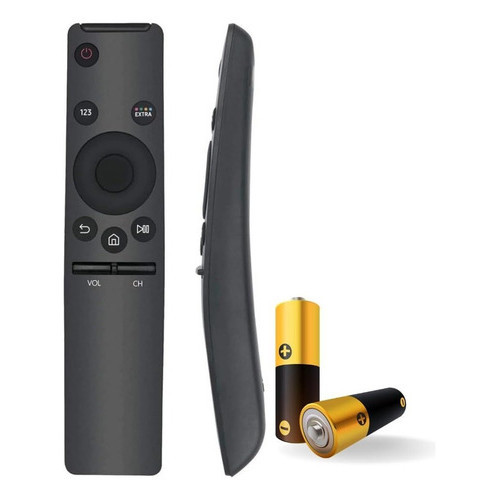 Controle Compatível Com Samsung Smart Tv 4k Qled Com Pilhas