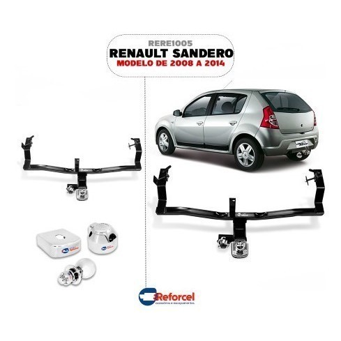 Reboque Engate Renault Sanro 2008 A 2014 Reforcel 500kg