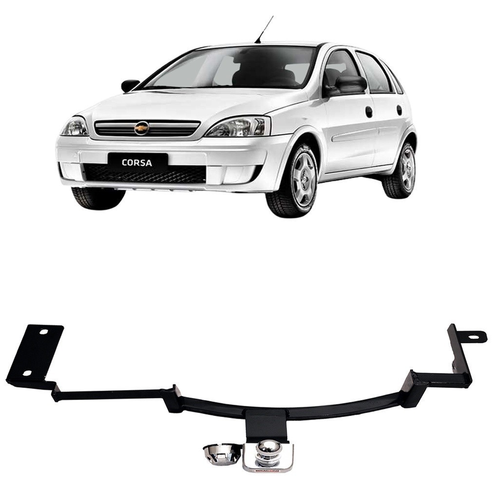 Engate Reboque Fixo Corsa Hatch 2002 A 2012 Sem Spoiler Frente Montana Cap Carga 700kg Aco Resistente Peça tOP