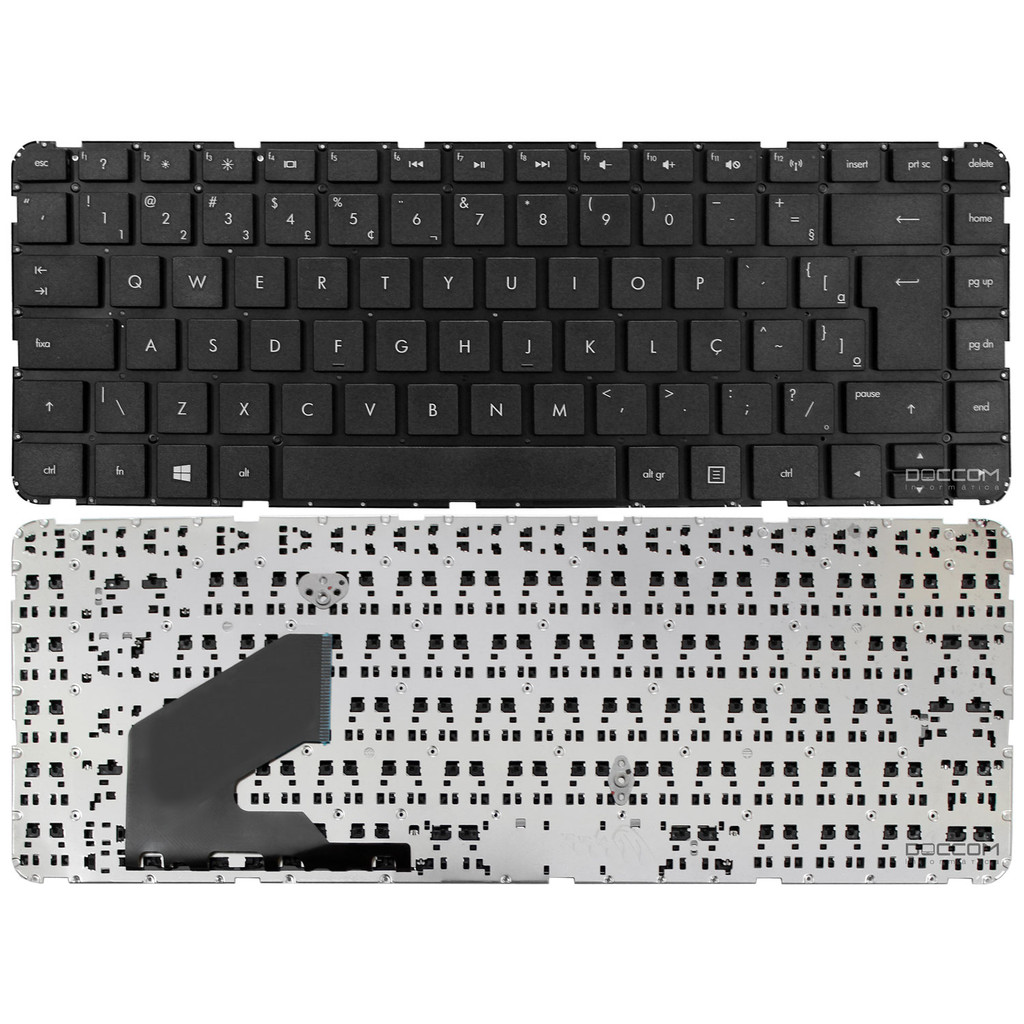 Teclado Para Notebook Hp Pavilion 14 Ultrabook 14b 14-b 14-b060br 14-b065br 14-b085br Aeu33600010 Sem Frame Com Ç