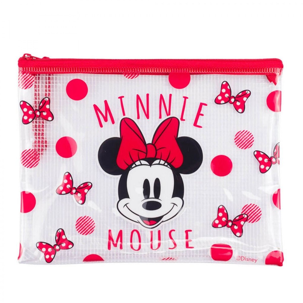 Estojo Necessaire Minnie Mouse Disney Média 17x21cm Infantil em Oferta na Shopee