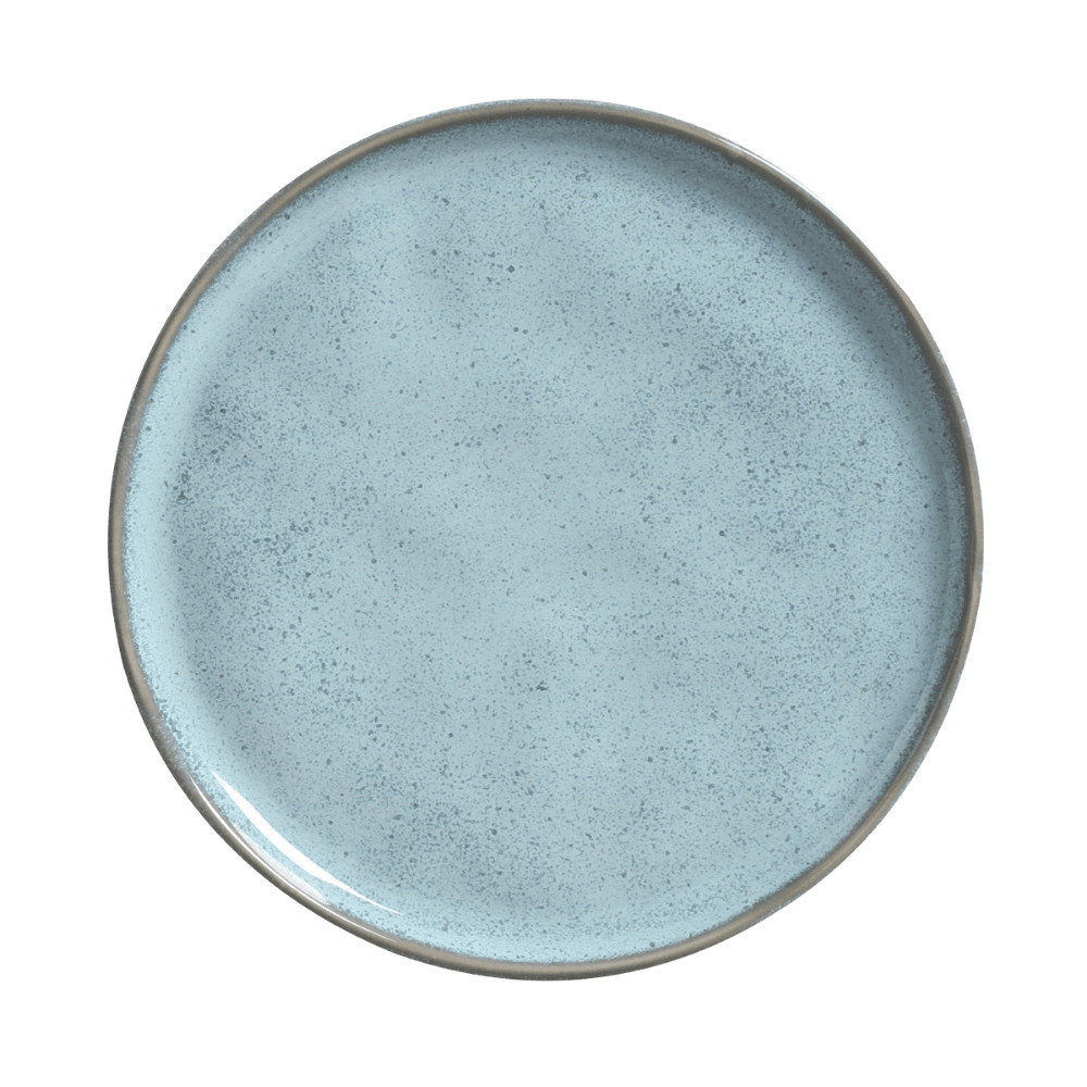 Prato Raso Jantar Refeição 27,5cm Bio Breeze Azul Cerâmica Porto Brasil