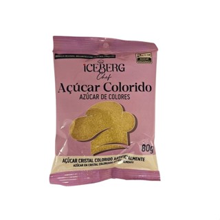 Açúcar Cristal Dourado - 80g - 1 unidade - Iceberg - Rizzo em Oferta na Shopee