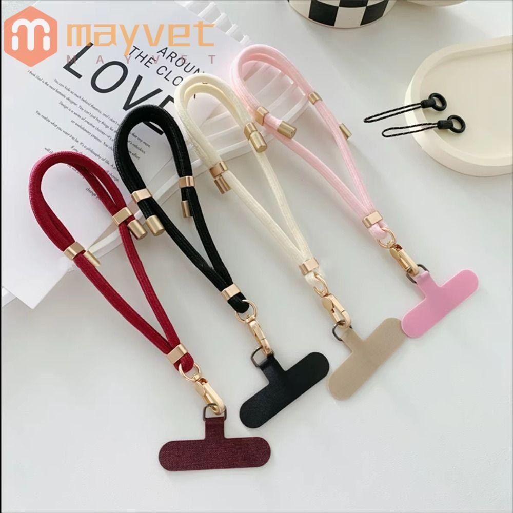 Cordão Para Celular MAYVET , Alças De Pulso Anti-Perda De Nylon De Metal , Alça Ajustável Universal Telefone
