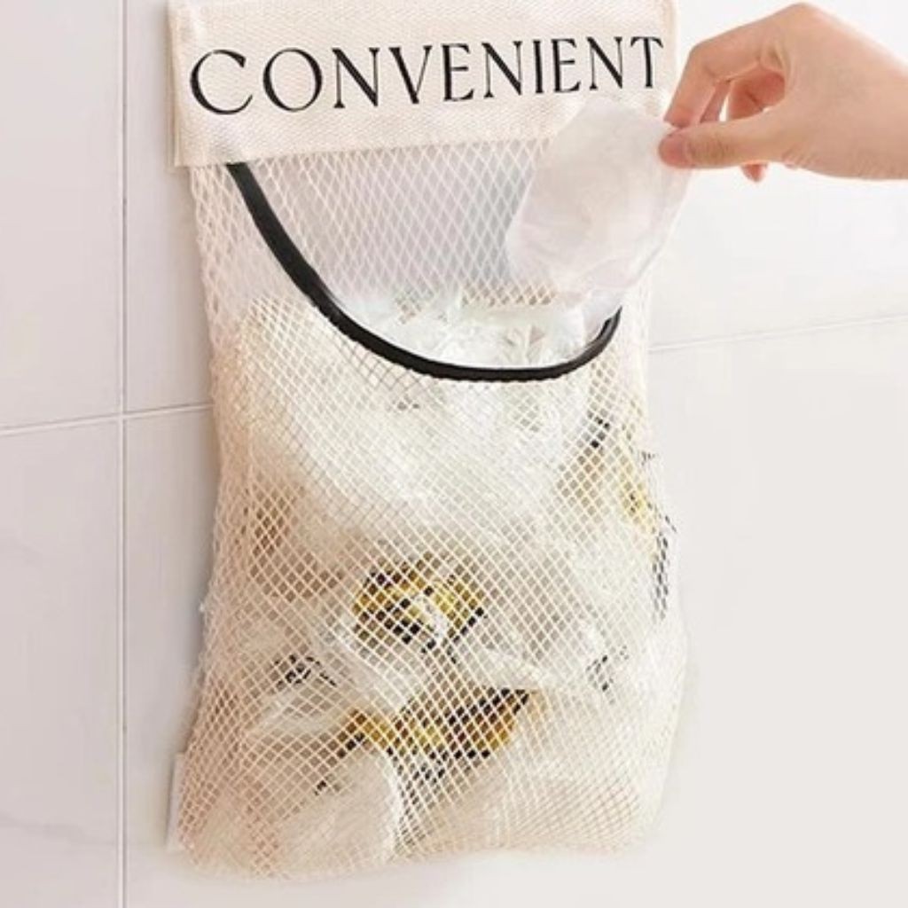 Organizador De Sacos De Lixo De Cozinha-Saco De Armazenamento De Grande Capacidade Montado Na Parede- WL-2446
