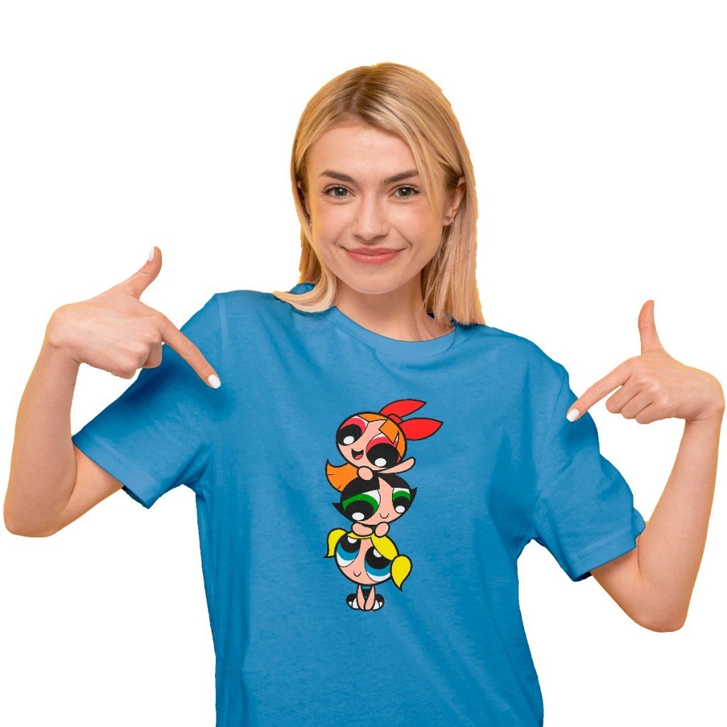 Camiseta Das Meninas Super Poderosas Amigas Florzinha Docinho Lindinha Desenho Fofo 100% Algodão