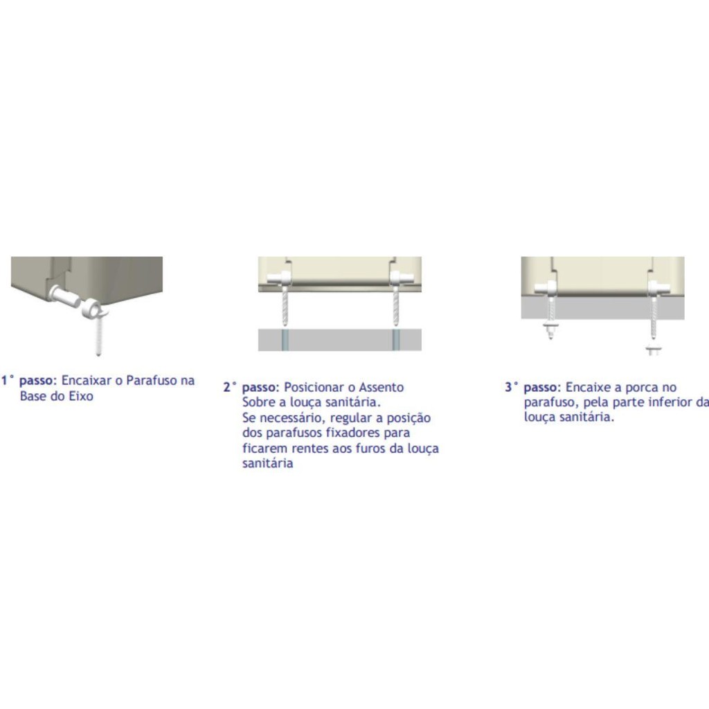 Conjunto de Parafuso para Assento Sanitário Elevado Cipla