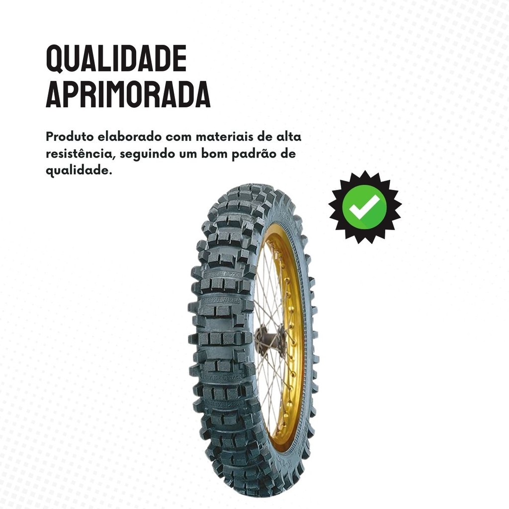Pneu De Moto Motocross Kenda 110/100-18 Traseiro Trakmaster — imagem 2 de 2